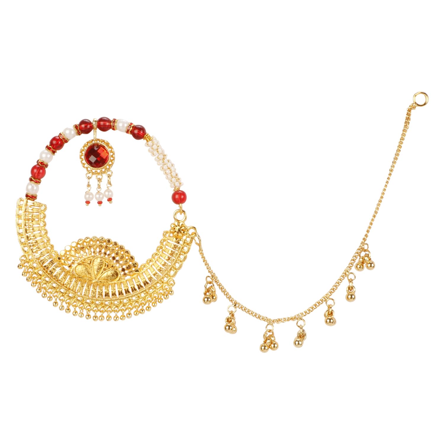 OZ Jewels Gold-Plated Women Traditional Garhwali/Kumaoni/Rajasthani Nath (B0D37XJPHR) Amazon Price History, Amazon Price Tracker