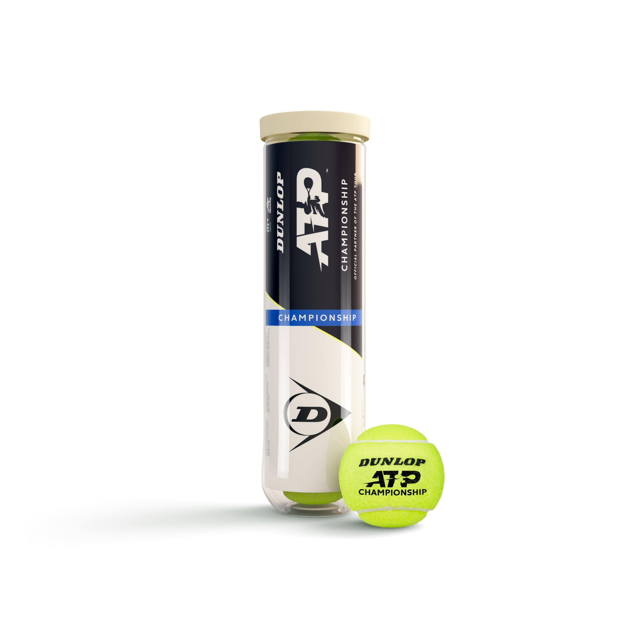 DUNLOP ATP Championship Tennis Balls - Tube of 4