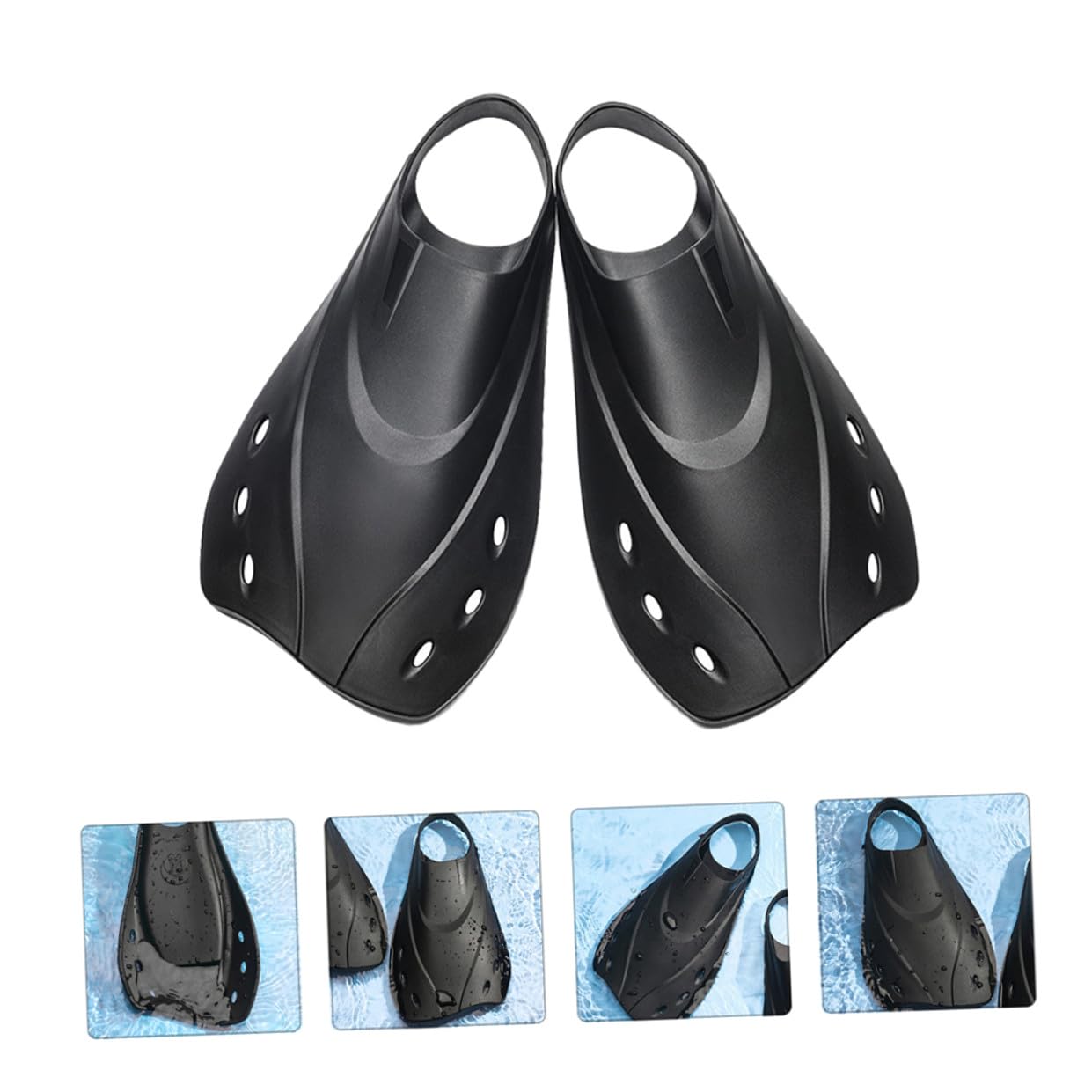 Schnorchelflossen und Schwimmflossen aus für Erwachsene Leichte Kurze Schwimmflossen zum Schwimmen und Schnorcheln Beim Sommerfest Am Meer
