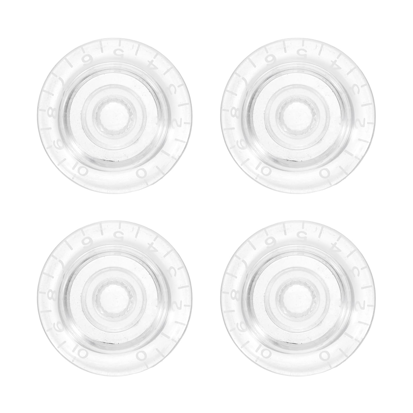 Boutons de contrôle de guitare plastique blanc transparent pour vos sessions de jeu de style LP