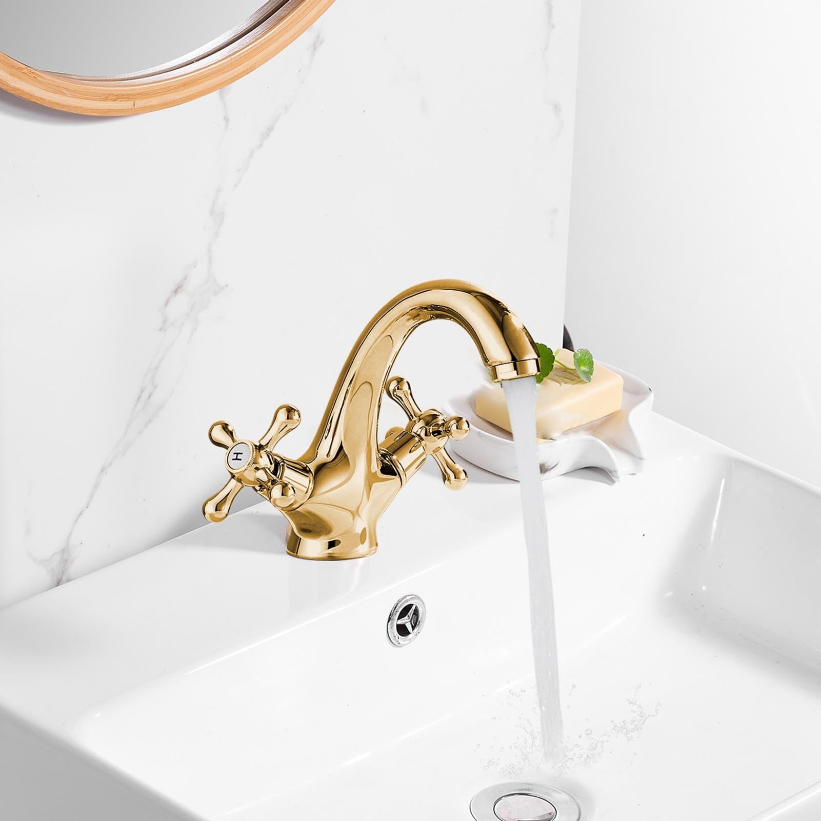 Rubinetto Lavello Miscelatore Monoforo Con Tubo Flessibile Da 60 Cm Per
