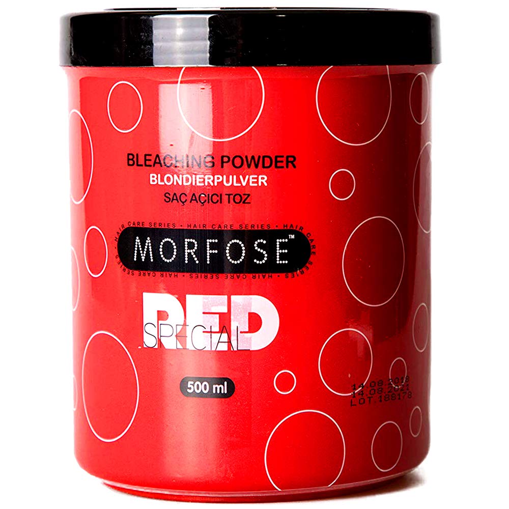 Morfose Professional Blue Bleaching Powder for Hair, Salon Hair Bleach & Lightener up to 7 Levels, Dust Free Blonde Lightening Powder, Hairdressing Supplies, 15.8 oz