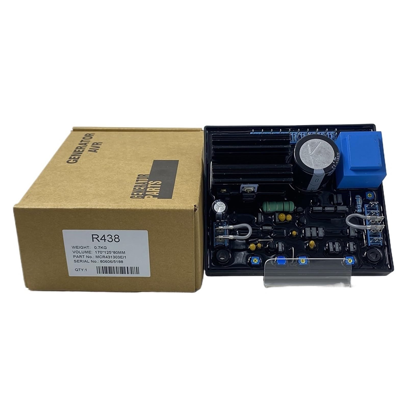 CBRBLCIUL 1PCS R438 AVR Generator Automatic Voltage Regulator Diesel Alternator Control Brushless Genset Spare Part