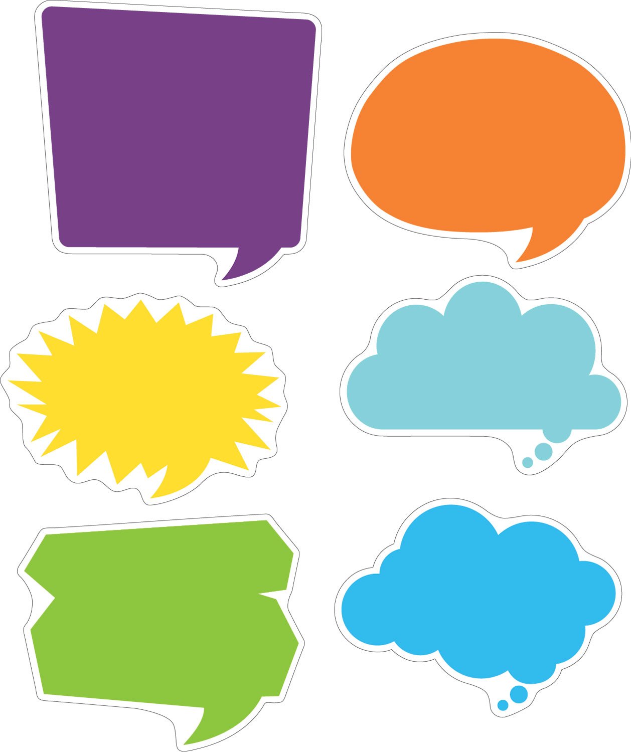 Barker Creek Decorazioni Per Bacheca Double-Sided - Happy Talk, 36 Pezzi (ll-2208) - 4