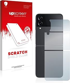 upscreen Scratch Shield Screen Protector compatible with Samsung Galaxy Z Flip 4 (Back) - HD-Clear, Anti-Fingerprint