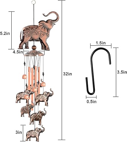 Miniatura 6 de Campanillas de viento de mariposa de latón, campanillas de viento de condolencias, regalos al aire libre para regalo de mamá, campanillas de viento