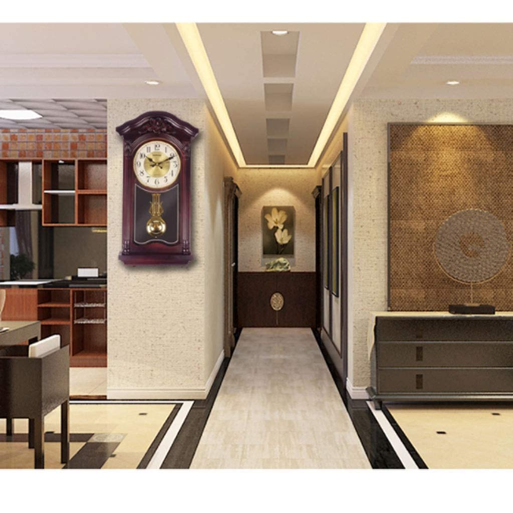 Amazon.co.jp: 振り子時計電池式-クォーツウッド振り子時計-サイレント