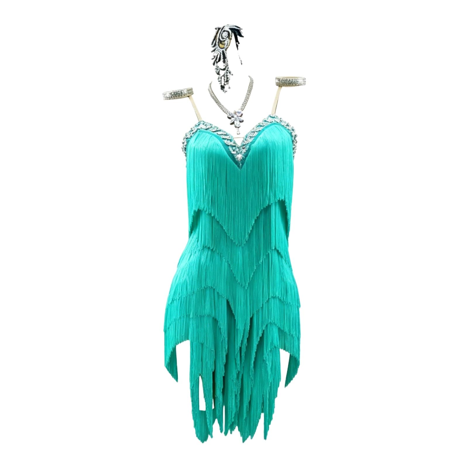 Sling Tassel Sukienki Do Tańca Latynoskiego Kobiety Sala Balowa Salsa Samba Kostium Latynoska Sukienka Na Występy Z Frędzlami