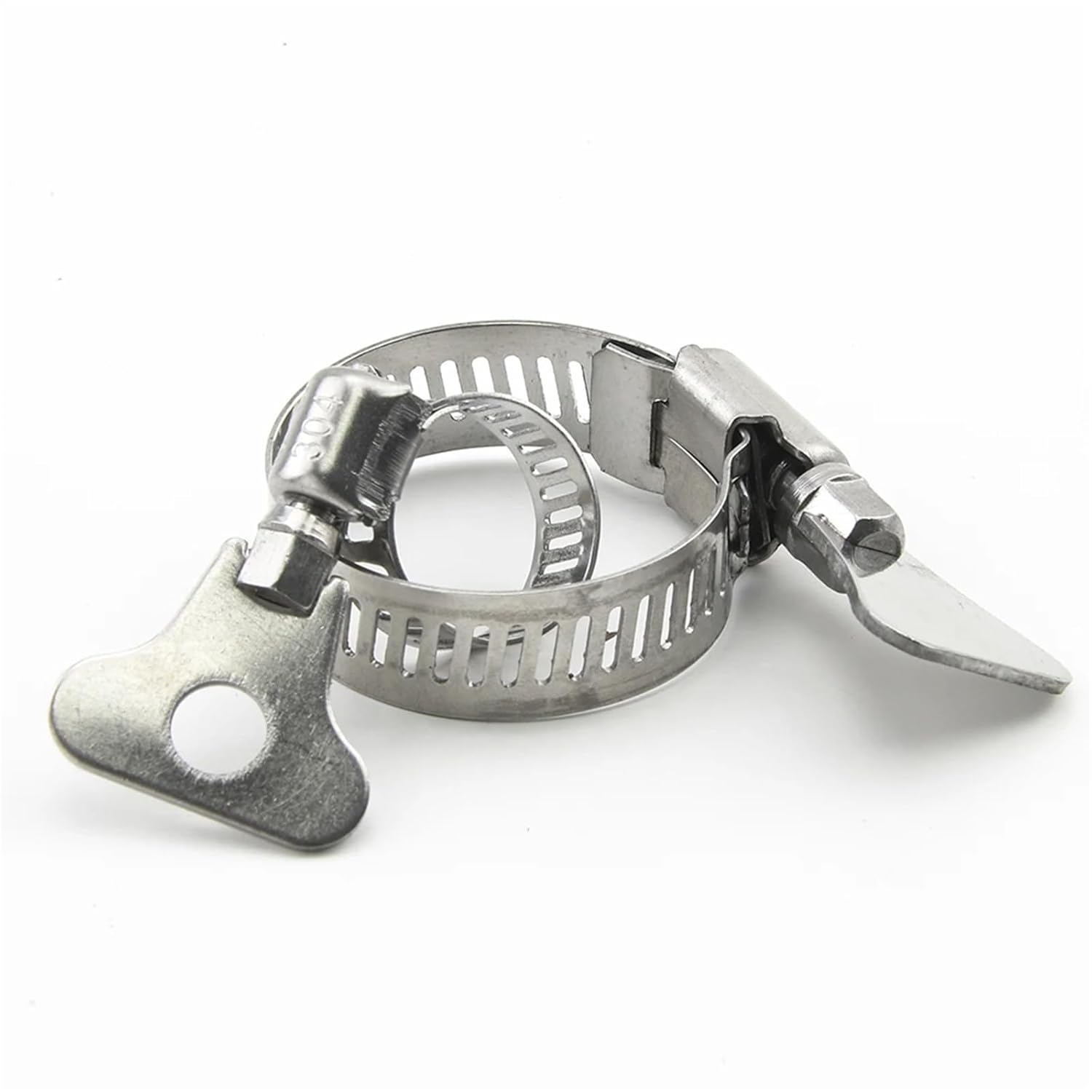 2-10pcs Worm Gear Hose Clamps 6-95mm Adjustable Key Clamps Hose Clip Stainless Steel for Water Pipe Automotive Mechanical(33-57mm 2pcs)