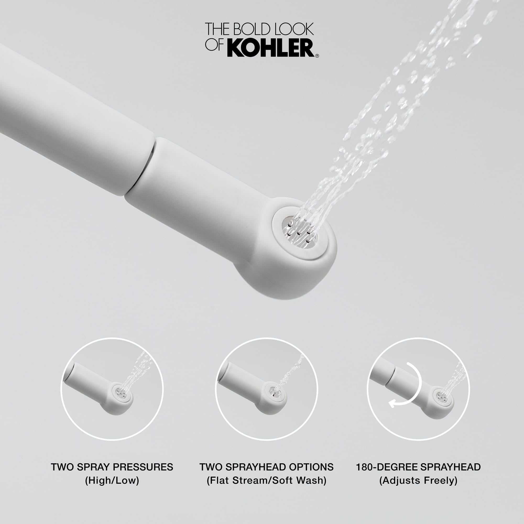 Bidê Portátil KOHLER Purewash | Branco - Higiene Pessoal Com 200ml E 60 Segundos