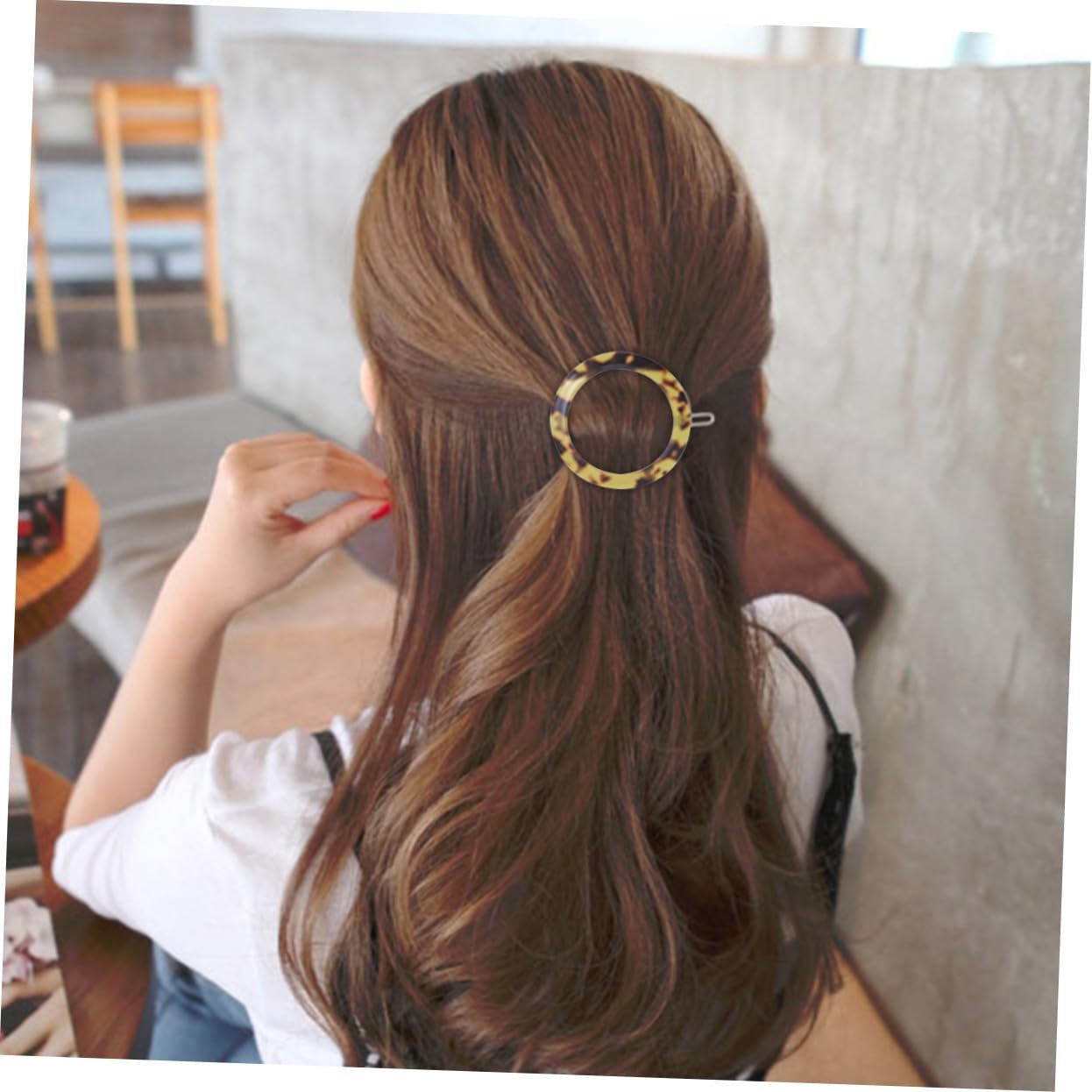 30 Piezas pinzas para el cabello de las niñas hair clips horquillas moño pinzas para el cabello con pasador de acrílico pasadores con estampado de leopardo pasadores de leopardo
