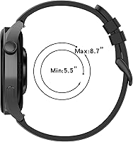 Vista 2 de E ECSEM Bandas compatibles con pulseras de repuesto Aukire, pulsera de silicona colorida correa de liberación rápida bandas de brazo para reloj