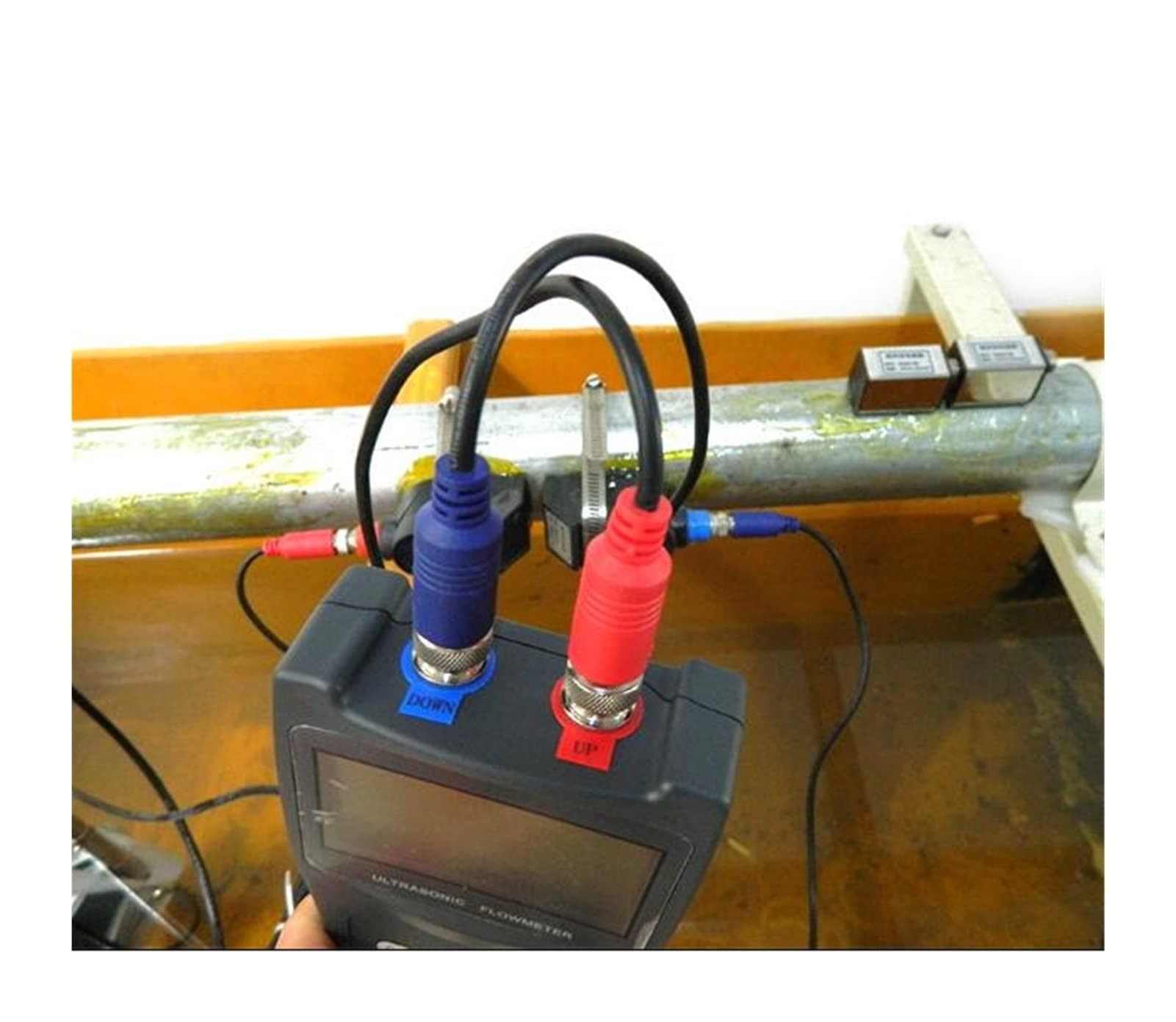 Caudalimetro Contatore di flusso digitale con LCD Schermo TDS-100H-S2+ M1/M2 Misuratore e misuratore a ultrasonico portatile (15-700 mm) CD(Host with S1H)