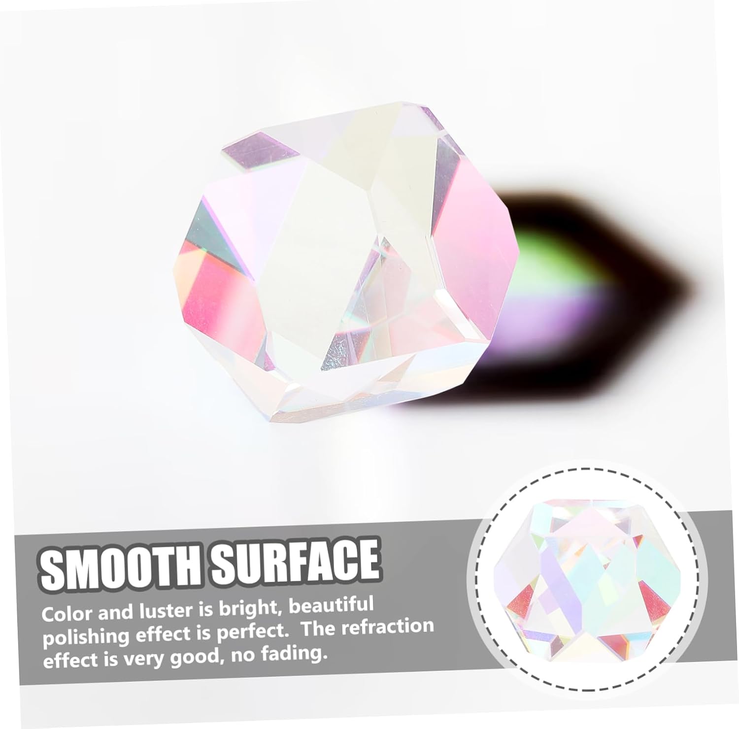 Xmas Round Glass Sun Catcher Prism for Refracting Light Decor