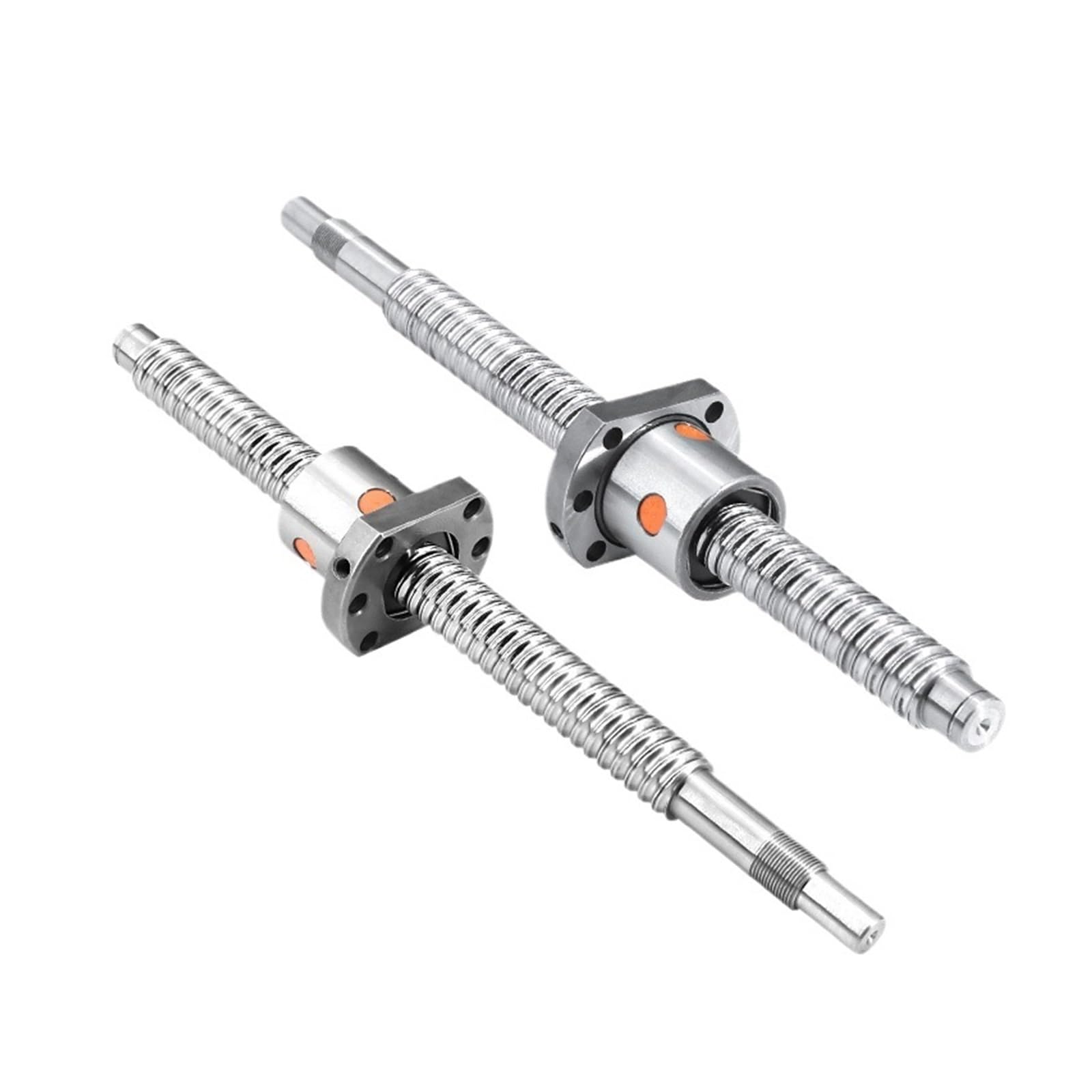 Metal Ball Screw nut C7 Ball Screw SFU2010 End Machined CNC Machine Parts Use for 3D Printer Ball Screw(800mm)