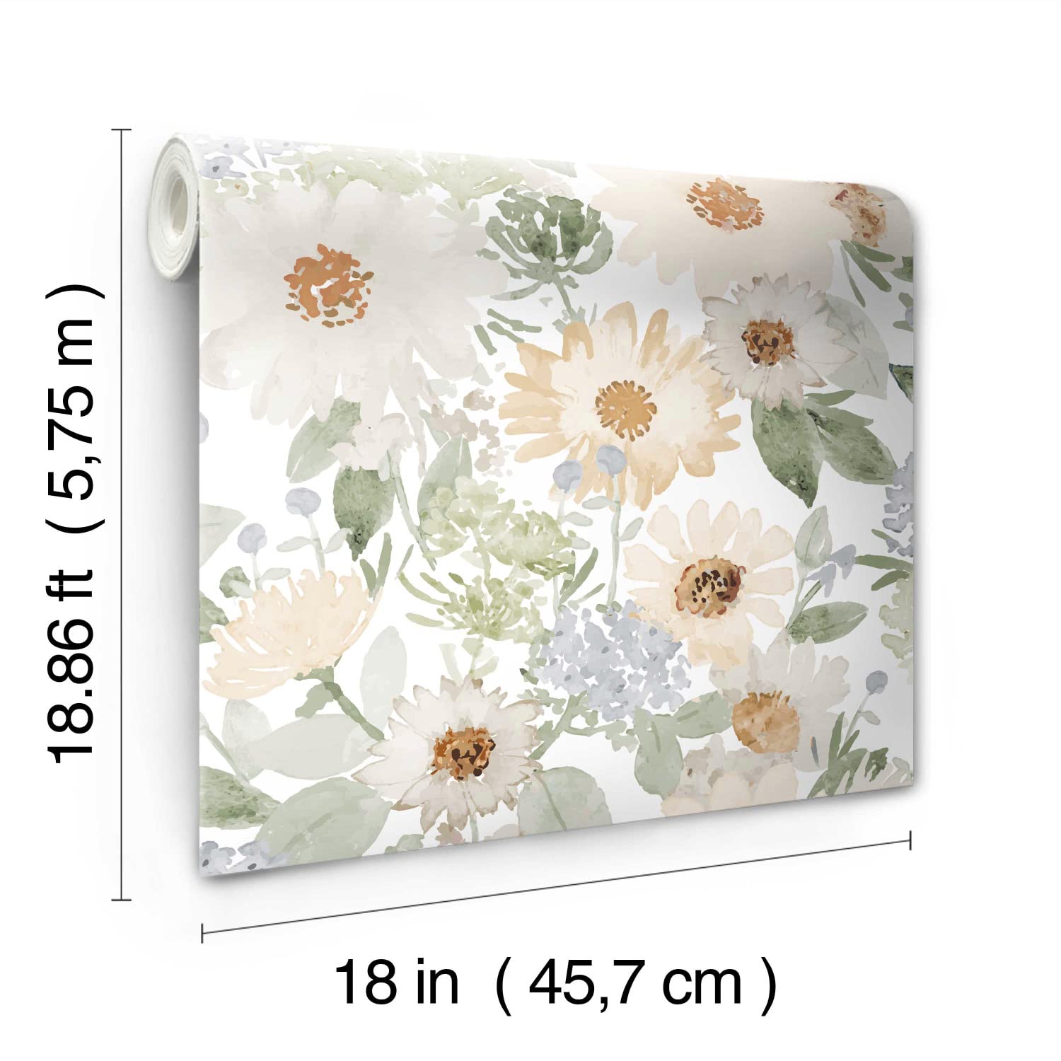 Adesivo murale camera da letto fiori rosa e viola - TenStickers