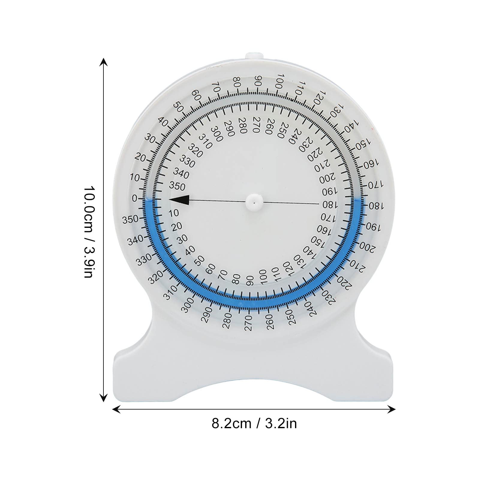 Goniomètre 360 ​​degrés, Inclinomètre pour la Mesure de la Plage de Mouvement Articulaire, Mesure Précise de L'angle de Torsion de la Colonne Vertébrale de la Scoliose Idéal pour la Salle de Classe ou