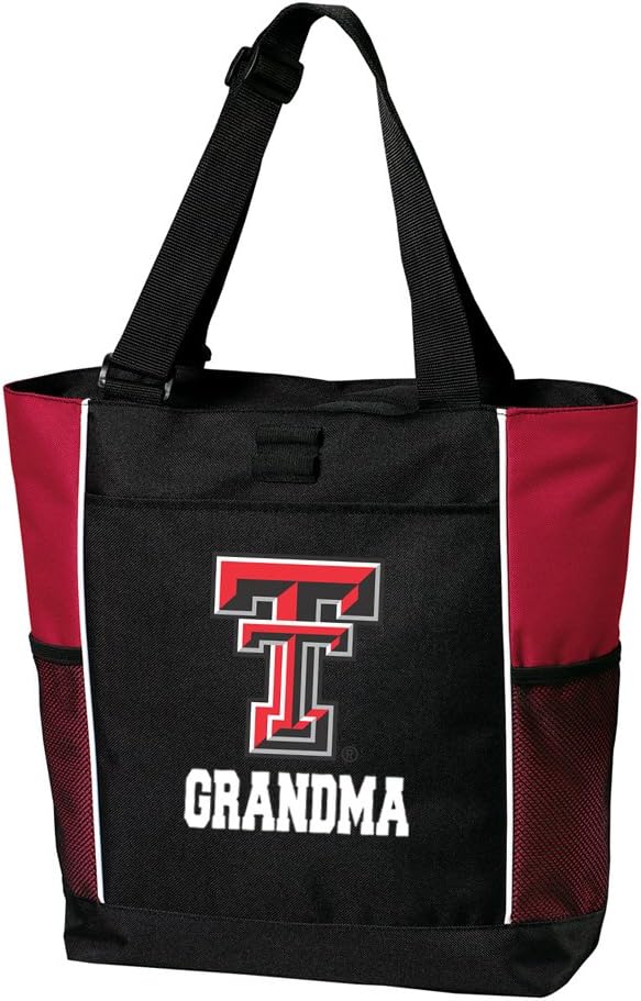 Broad Bay Texas Tech Grandma Tote Bags Red Texas Tech Grandma Totes Beach Travel