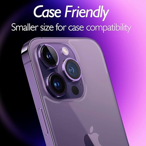 Miniatura 5 de Protector de pantalla trasera para iPhone 14 Pro Max (paquete de 3), iPhone 14 Pro Max, protector de vidrio trasero templado (6.7 pulgadas)