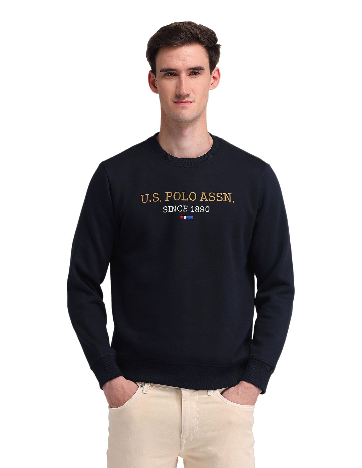 u.s. polo assn. Men's Logo Crew Neck Casual Cotton Regular Fit Sweatshirts-picture-13