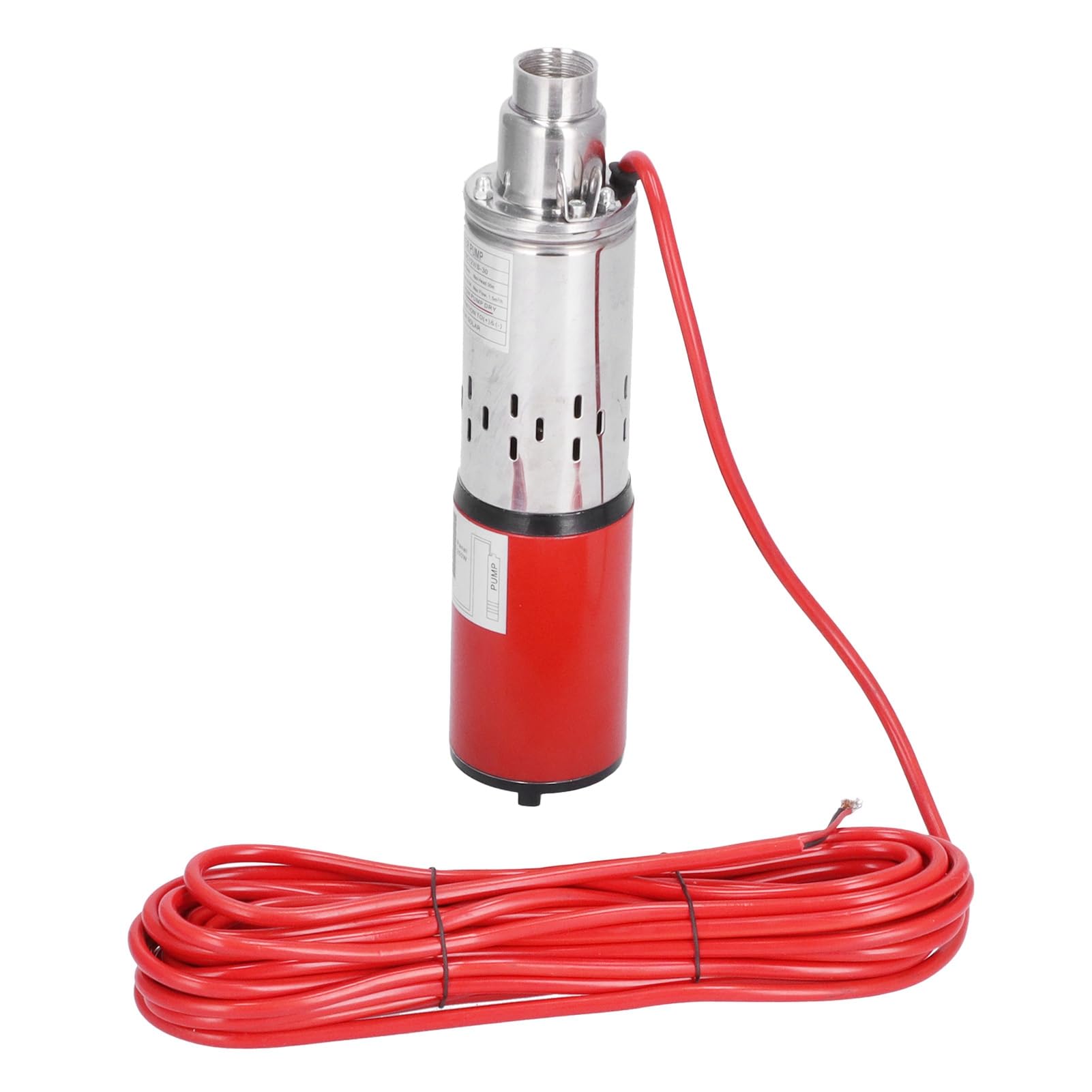 Pompa Sommersa DC12V Acciaio Inossidabile Rosso Pompa Sommersione per Pompe Solari Industriale