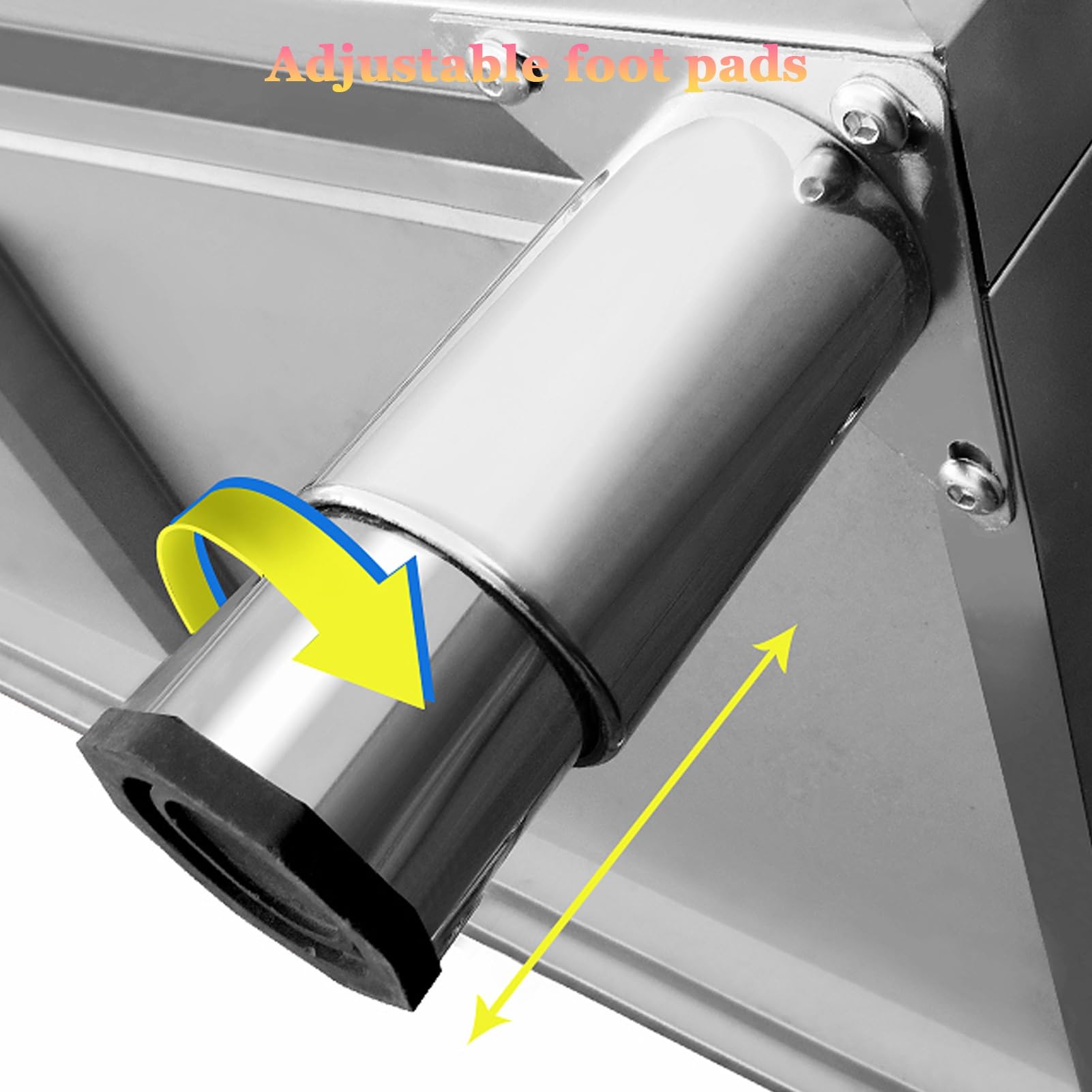 Edelstahl Arbeitstisch Küche, Hochleistungs-Vorbereitungstisch mit Schiebetüren und Spritzschutz, Multifunktionaler Vorbereitungstisch, Schneidetisch mit Lagerschrank, for Restaurants(80x60x80c