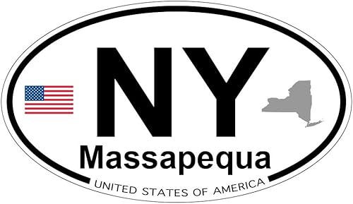 massapequa, Nueva York ovalado Imán
