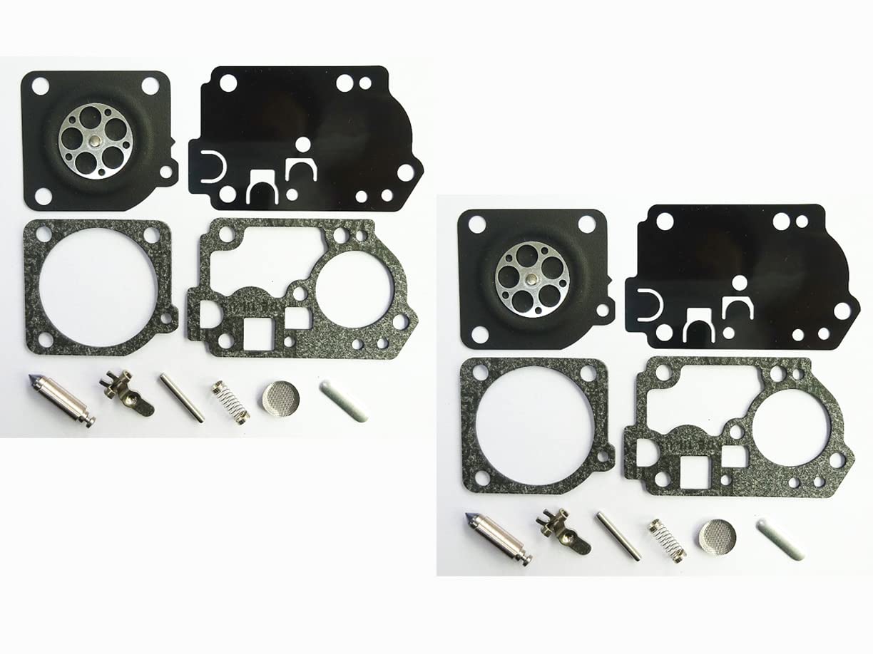 C·T·S Carburetor Repair/Rebuild Kit Replaces ZAMA RB-224 For ZAMA C1U-W43 C1U-W45 C1U-W49 C1U-W52 (Pack of 2)