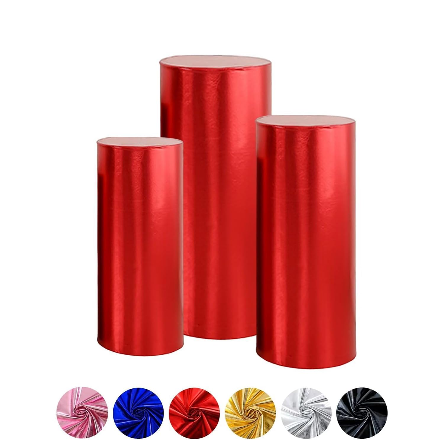 Lot De 5 Housses élastiques Pour Supports à Gâteaux - Nappes De Dessert Pour Mariage Et Fêtes - 5 Tailles (S à XXL) - 8