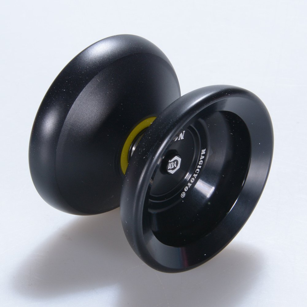 Ezyz Magic YoYo Ball Aluminum Professional Bundle Ball Professional Alloy U Type Bow Shape Black