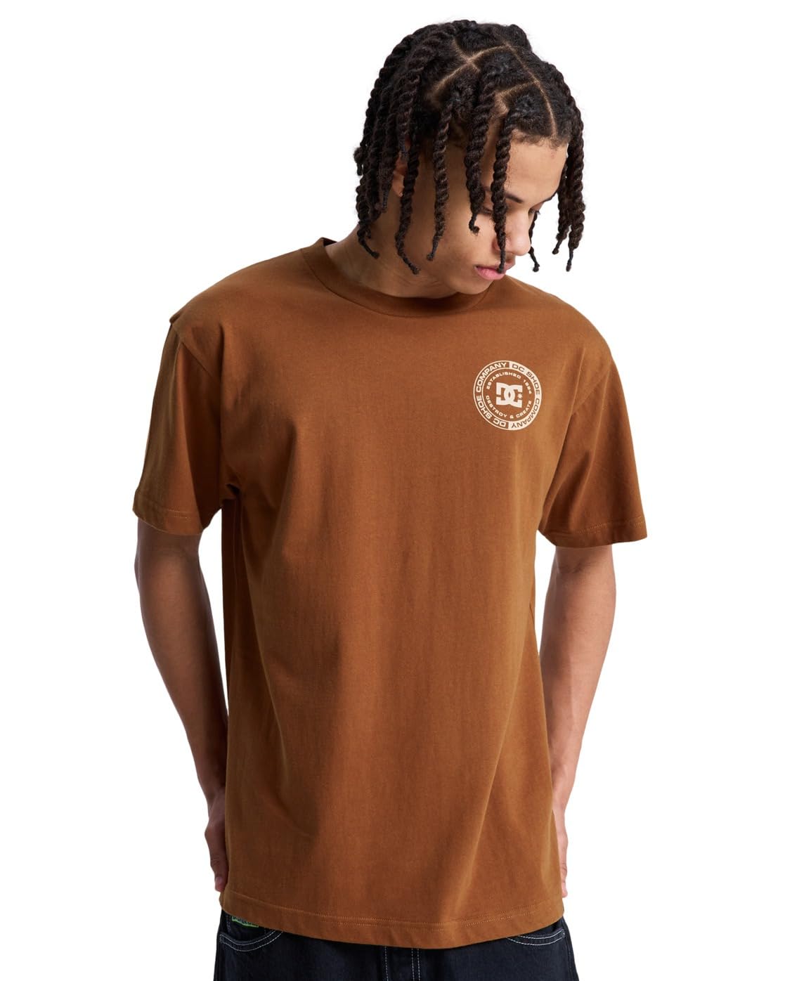 Dcshoes Short Sleeve T-Shirt DC Corpo FB HSS Mens Brown