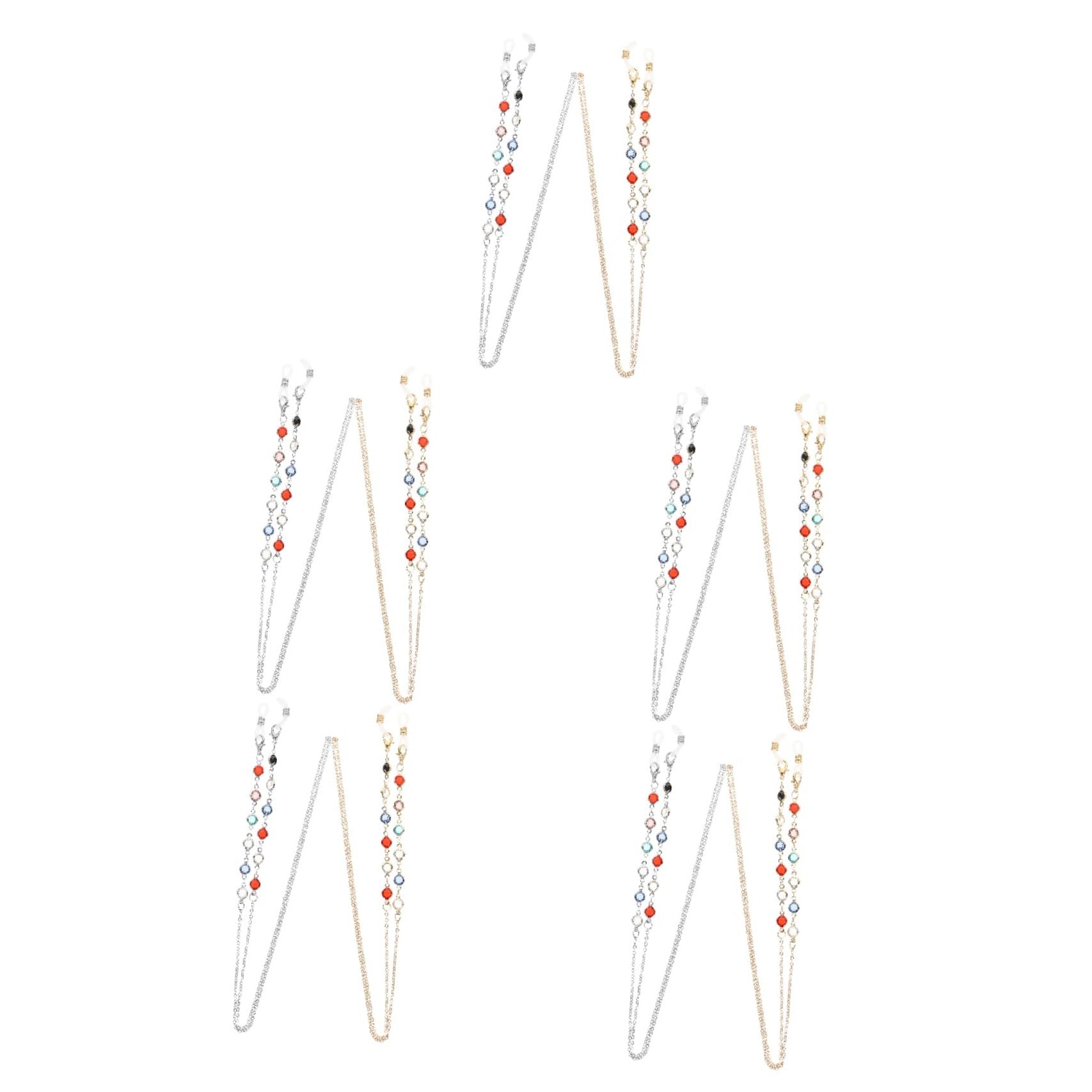 VALICLUD Cadena De Gafas Anteojos Para Mujer Cadena Para Colgar Gafas En El Cuello Ligero Correa Gafas Correa Para Gafas Collar De Soporte De Gafas Cadena De Anteojos Metal