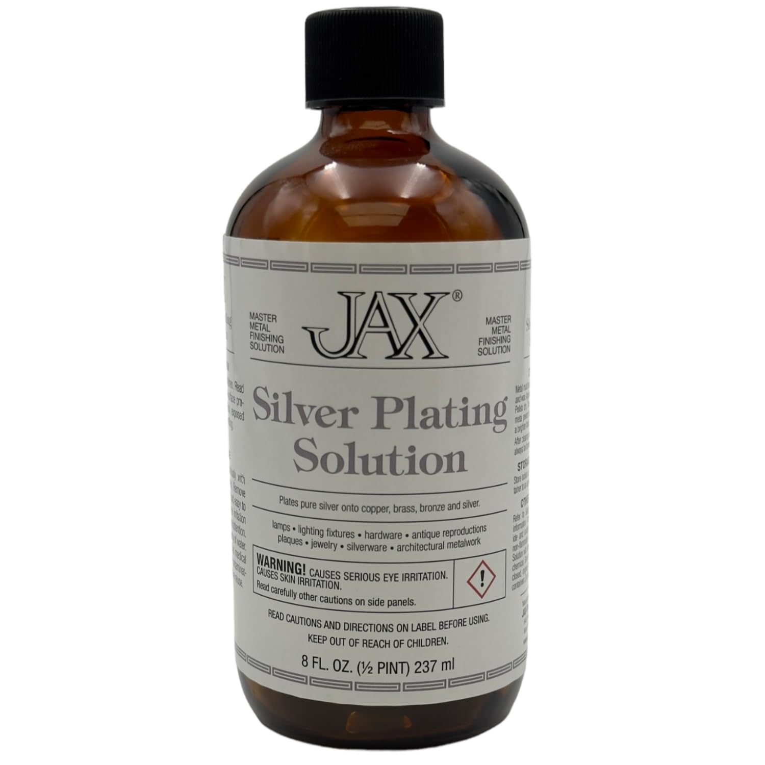 JAX Silver Plating Solution - Metal Finishing Solution - Antique Finish Without Heat or Electricity - 8 Ounce