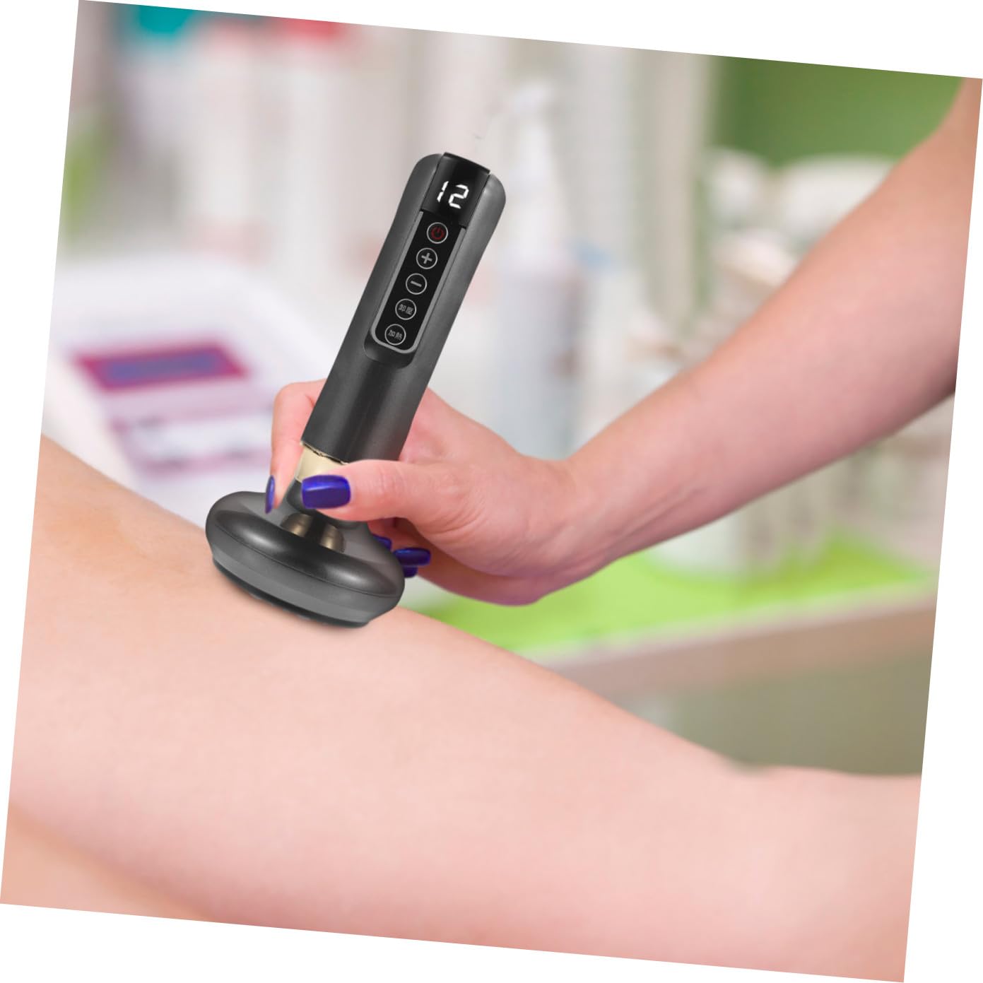 Abaodam Raspador Eléctrico Multifunción Masajeador de Manos Ventosas Herramienta de Gua Sha Eléctrica para Relajación Muscular para Spa Casa