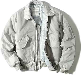 1980'S US Military CWU-45P Padded Military Flight Jacket, Made in USA, Large, Men's Size L, Vintage Aromatic polyamide Khaki type Vintage Second Hand