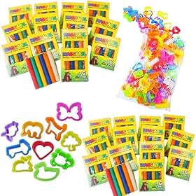 15 Cx Massinha de Modelar + 30 Cortador Molde Forminha p/Kit Festa Lembrancinha Infantil