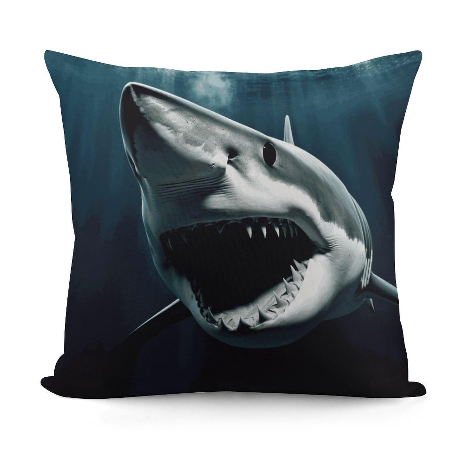 Adfgyerh Style Shark Decorative Pillow Covers, Throw Pillow Covers Soft For All Seasons, Pillowcases For Couch Living Room Sofa Bedroom 18X18 Inch