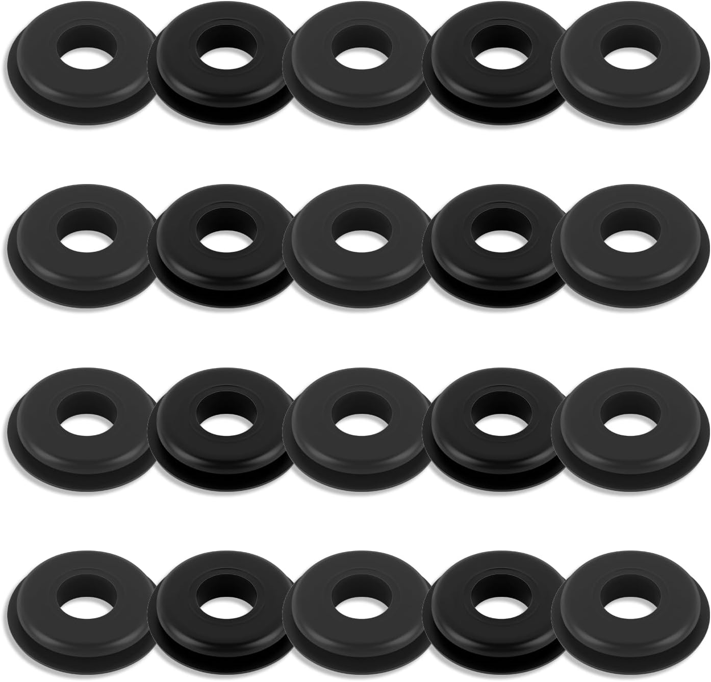 20PCS Semi Truck Glad Hand Seals,Flexible Semi Truck Gladhand Seals Compatible with Haldex Tramec,Rubber Round Semis Trucks Air Hose Glad Hands Grommets as Semis Trucks Accessories (Red+Blue)