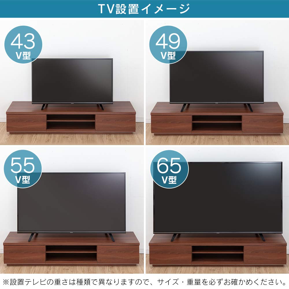 Amazon｜【32-65V型推奨】 アイリスオーヤマ テレビ台 テレビボード 