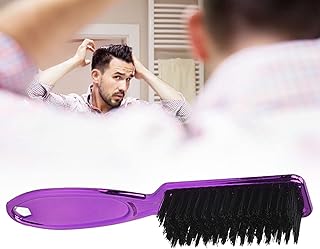 Beard Styling Brush Beard Grooming Brush Haircut Styling Comb Beard Brush for Men Facial Massage Comb Beard Comb Mustache Grooming Brush for Christmas Gift (Purple)