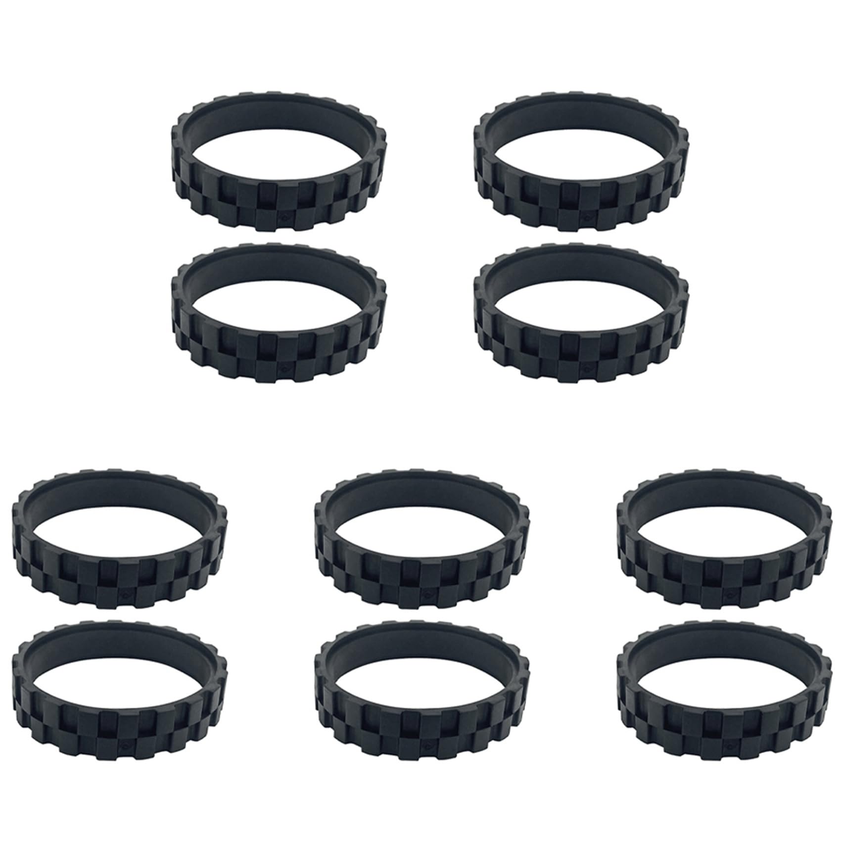 Vjsujehgy 10PCS for S5/T6/T7 Accessories Walking Wheel Tire Skin Replacement Robot Vacuum Cleaner Parts