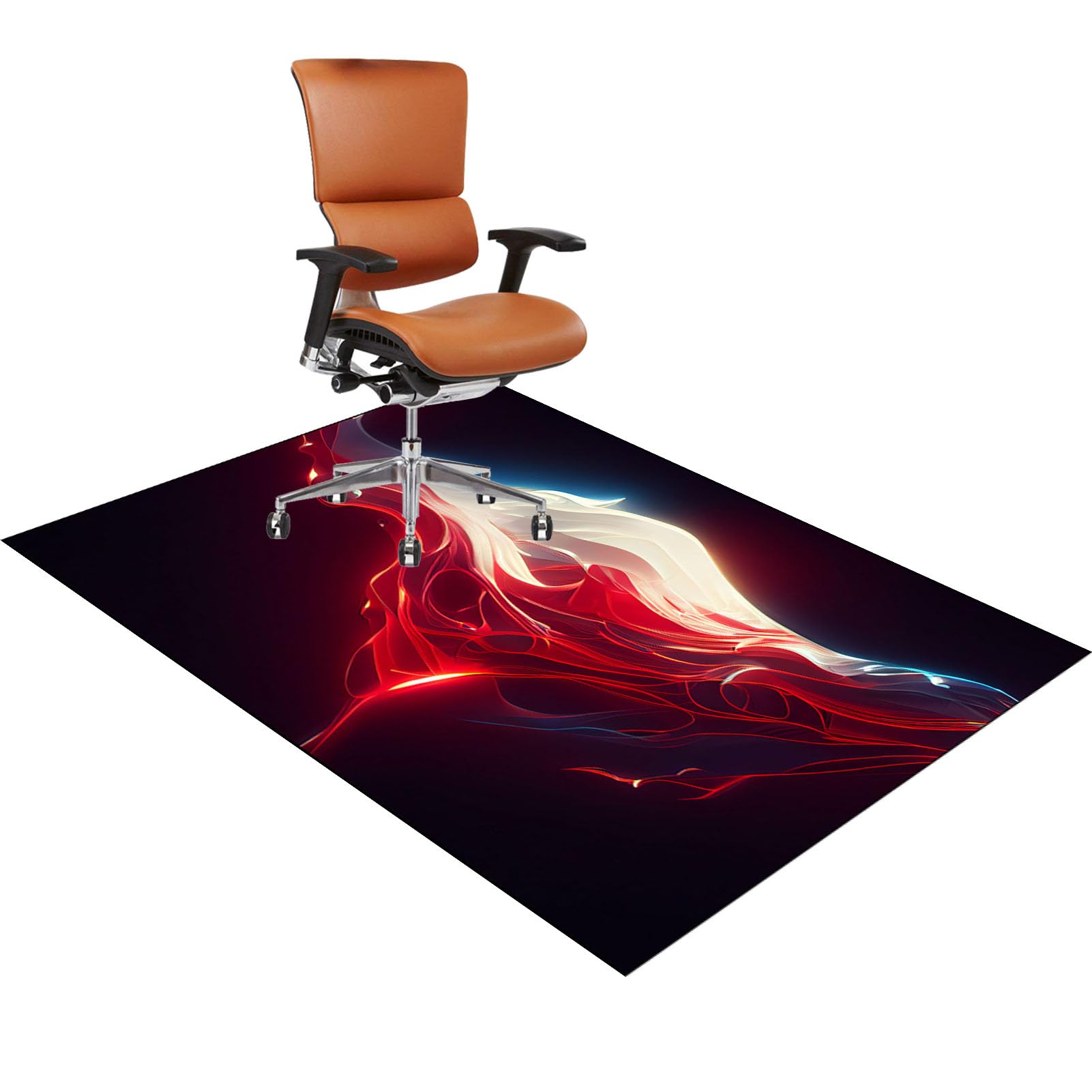 Office Chair Mat for Hardwood Floor, Carpet Protector Chair Mat, Large Anti-Slip Desk Chair Mat for Carpet Floors, Computer Chair Mats, Floor Protector Mat for Office Home, Non-Slip 100 x 140 cm