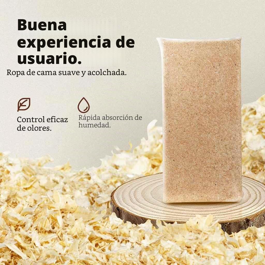 vidaXL Virutas de Madera para lecho de Animales Madera Blanda 24 kg, virutas de Madera para cobayas, lecho para hámster, lecho para Animales pequeños