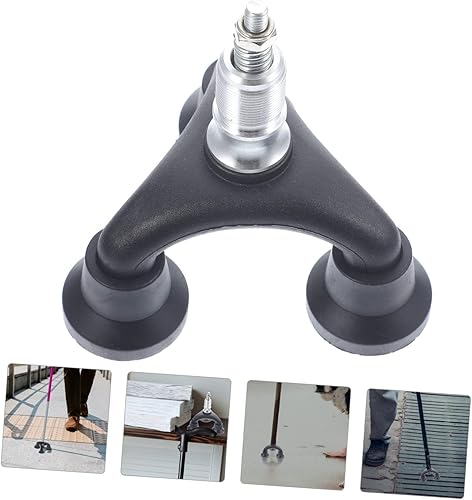 Miniatura 6 de Healifty Muletas de 3 puntas de goma de caña de prisa caña de goma punta de bastón de bastón puntas de caña de goma trípode de goma Accesorios para