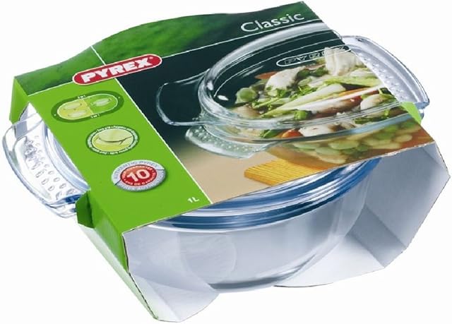 Pyrex Casserole - Round - Easy Grip 1.0L (498955)