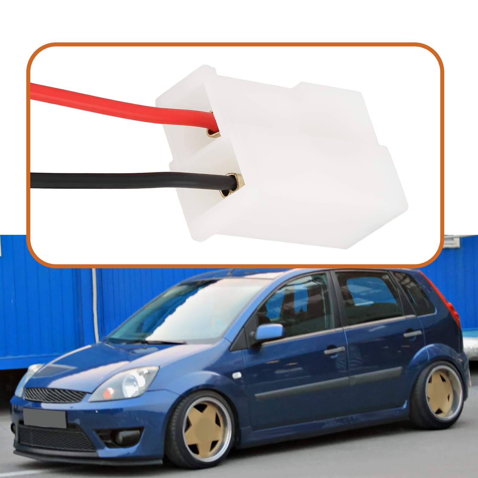 4 szt. adapter wtyczki głośnika samochodowego 15 cm kompatybilny z Ford Fiesta Mk5 Transit Mk6