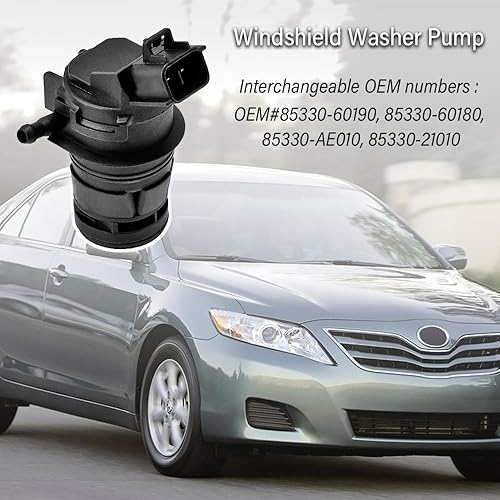 Miniatura 4 de Bomba de lavado de parabrisas, repuesto de bomba de líquido para lavadora de un solo orificio, OEM #85330-60190, bomba de limpiaparabrisas perfecta