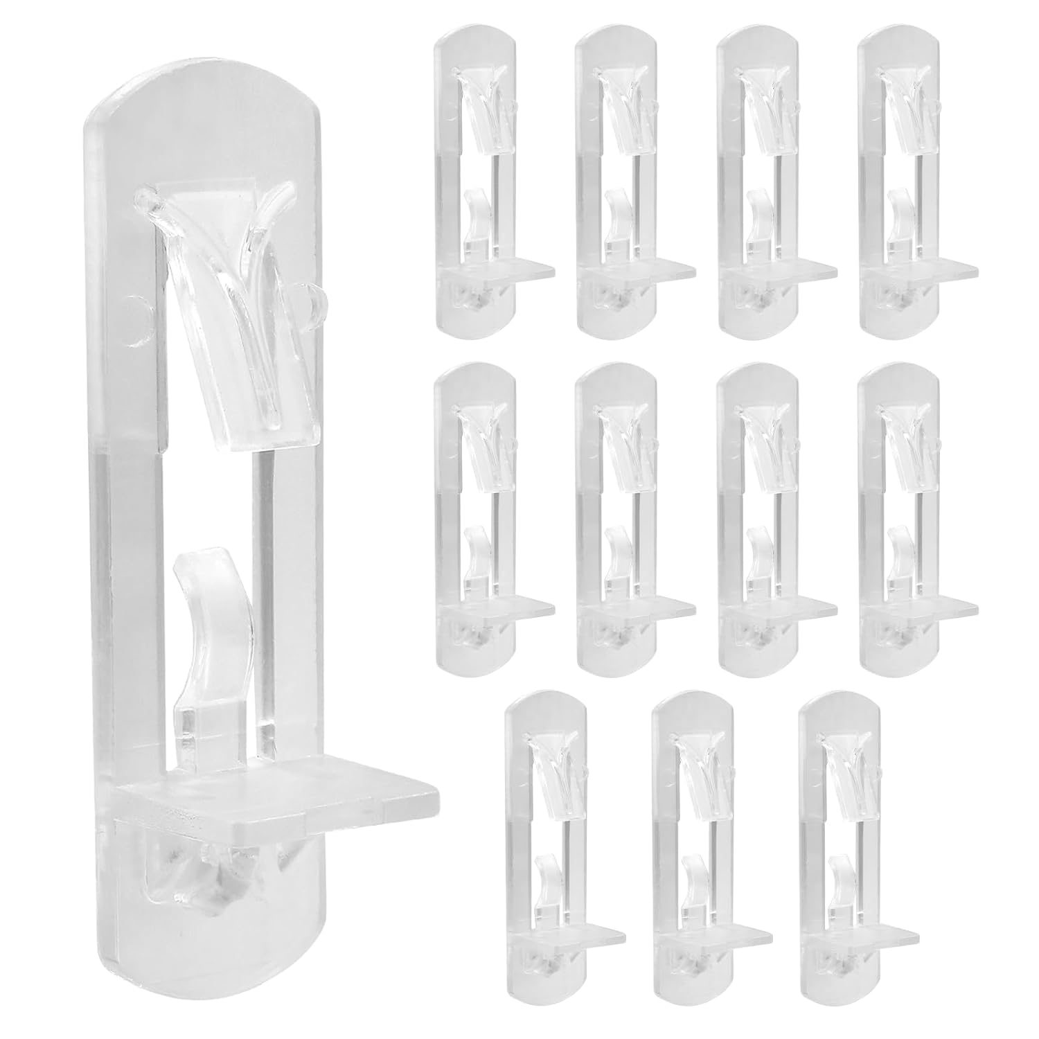 Biaungdo 12 Pcs Plastic Locking Shelf Support Pegs, 7.9mm