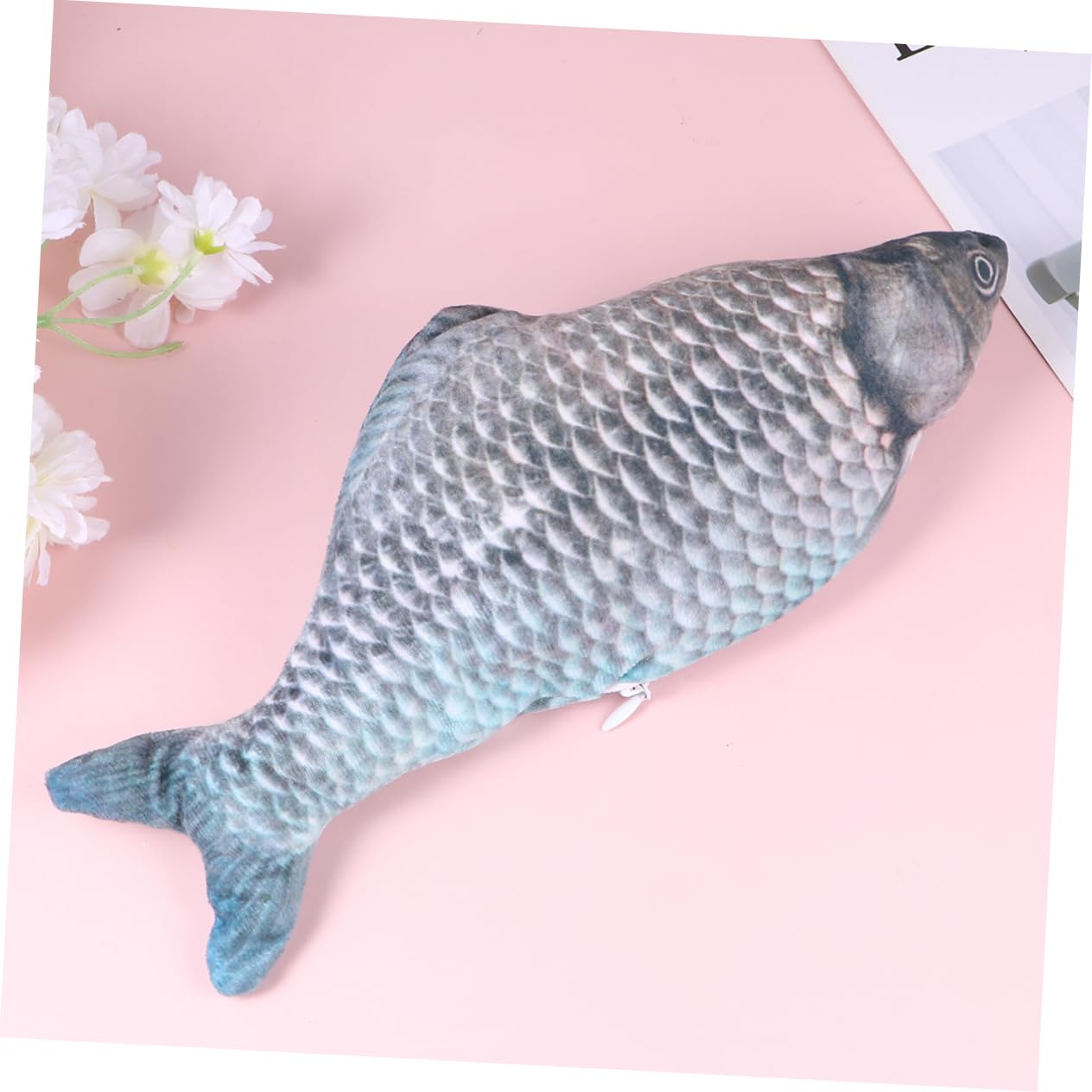 Sosoport 3stücke Interaktives USB Wiederaufladbares Katzenspielzeug Elektrisches Springendes Fischspielzeug Aus Plüsch Für Katzen Lustiger Teaser Bewegung Und Spieltrieb Für Aktive
