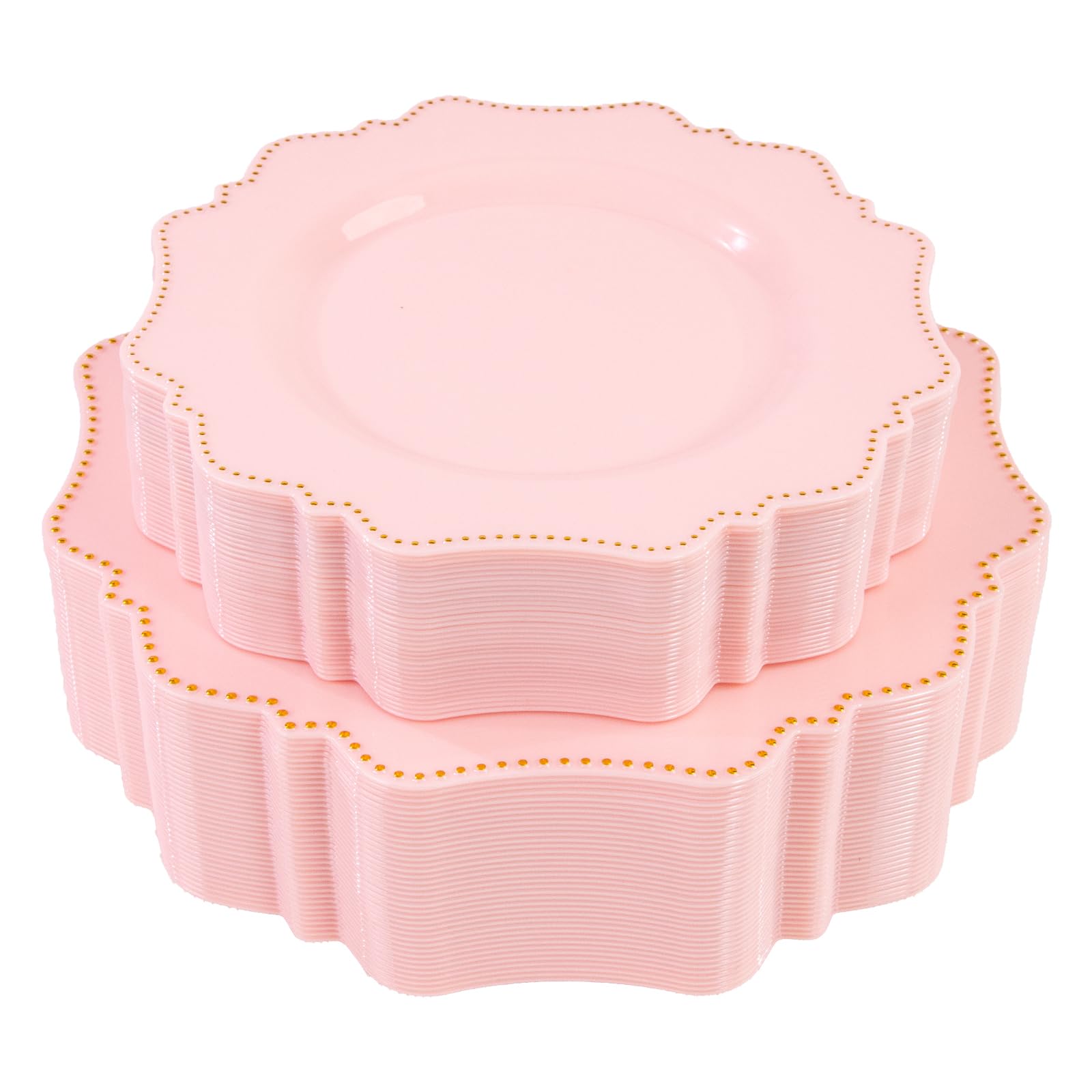 White Plastic Party Plates - 60 Pack -18